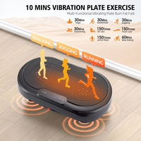 Toptan 3D Elektromanyetik Titreşim Plakası Ev Tipi Fitness 120 kg Taşıma Kapasiteli Platform Taşınabilir Tüm Vücut Egzersiz Aleti