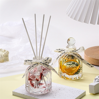 Récipient de stockage de parfum de parfum transparent vide de luxe Bouteille de diffuseur de 100ml pour le remplacement de bricolage