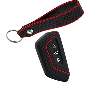 Étui de <span class=keywords><strong>clé</strong></span> en silicone pour VW Volkswagen Golf 8, <span class=keywords><strong>Seat</strong></span> <span class=keywords><strong>Leon</strong></span> 2021, Cupra Formentor, Skoda A8 Octavia Mk8, housse de <span class=keywords><strong>clé</strong></span> - Product Image 4