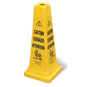 Rubbermaid Sicherheitspylone "Attention" + Symbole "Sol mouillé" - Product Image 1