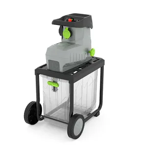 Holzschnitzler 4HP điện gỗ chipper lá và chi nhánh Shredder 2800W lá Shredder vườn cây chi nhánh máy nghiền