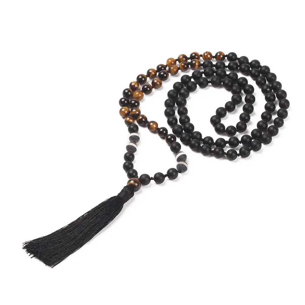 Chaîne de perles Boho en pierre naturelle givrée, collier à pampilles fait à la main, offre pièces, Amazon 108