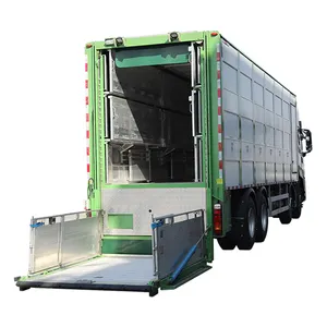 Dongfeng 9.6M 465 Pk 8X4 3 Vloeren Aluminium Vee Vervoer Varken Levering Truck