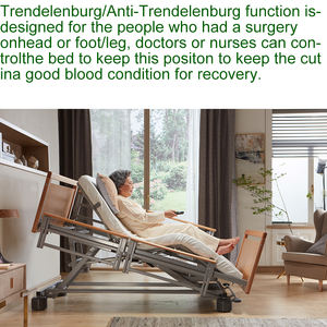 Lits électriques en bois Tecforcare, lits médicaux pour soins à domicile, <span class=keywords><strong>lit</strong></span> <span class=keywords><strong>d</strong></span>'hôpital en bois pour personnes âgées, <span class=keywords><strong>lit</strong></span> <span class=keywords><strong>d</strong></span>'hôpital pour soins à domicile - Product Image 4