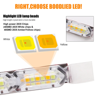 Lumière d'ambiance LED RGB, bande 5050, 4-en-1, contrôle par application/télécommande/voix, éclairage intérieur automobile néon 24/36/48/72