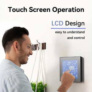 Diseño moderno Tuya Smart Life App Controlado WIFI Central <span class=keywords><strong>Fan</strong></span> Coil Termostato Calefacción Refrigeración Aire Piso Sistemas de calefacción Piezas - Product Image 6