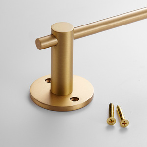 Portasciugamani lungo in ottone massiccio di <span class=keywords><strong>dimensioni</strong></span> personalizzate Rails portasciugamani da parete in rame dorato da 55cm per cucina nordica europea - Product Image 4