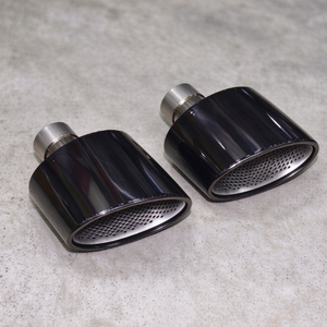ปลายท่อไอเสียสแตนเลส 304 รูปวงรีขนาดใหญ่ สำหรับ Audi A3 A4 A5 A6 A7 แบบ RS สำหรับเปลี่ยนและอัพเกรดท่อไอเสีย - Product Image 1