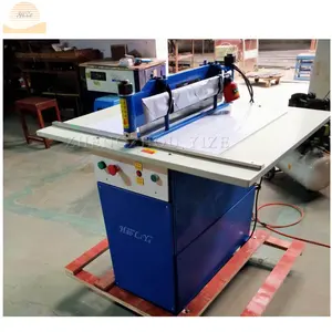 Industrial flat knife cloth textile sample cutter machine manual fabric cutting pinking machine with zigzag