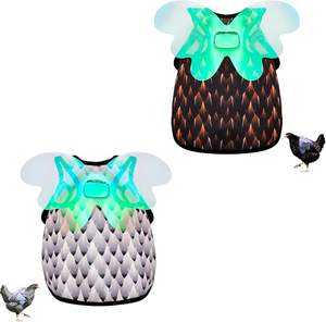 Beckon Selles de poule personnalisées imperméables pour poules, réglables, avec protection des ailes et du dos en plumes - Product Image 4