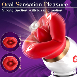 Vibrador Médico Recargable de Silicona con 10 Modos de Lamido, 3 de Succión y 10 de Vibración, Resistente al Agua, Juguetes Sexuales para Mujeres - Product Image 1