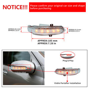 Luz Direccional LED A2038201521 para Mercedes-Benz W203 Clase C (C200-C36) 12V, 1 Año de Garantía, Luces de Espejo - Product Image 6