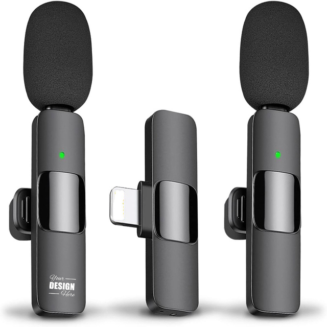 Professional Wireless Lapel Microphone - Portable Condenser Mic for Interviews & Podcasts