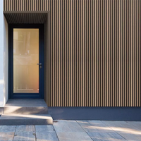 Revêtement mural extérieur en WPC co-extrudé pour façade en bois, panneaux de grande muraille en WPC, panneau mural composite bois-plastique décoratif