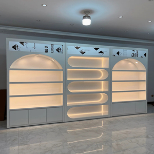 Écran LED moderne et simple, vitrine de présentation de cosmétiques étanche, armoire de présentation de luxe pour salon de beauté, taille, couleur et disposition personnalisables en usine - Product Image 4