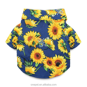 Fournisseur d'articles pour animaux de compagnie, vêtements pour chats et chiens, chemise pour bichon frisé, poméranien, chat à poil court britannique, chemise d'été à imprimé tendance pour chiens - Product Image 4