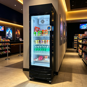 Grab-And-Go Smart Retail Fridge Unmanned Retail Smart Ai Vision Vending Machine Refrigerator <b>With</b> Card Reader Iot Vending Fridge - Product Image 1