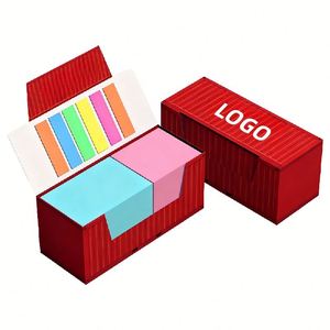 X418 Cadeaux créatifs, notes autocollantes personnalisées avec boîte, blocs-notes promotionnels pour le bureau, boîte en papier avec blocs-notes autocollants - Product Image 2