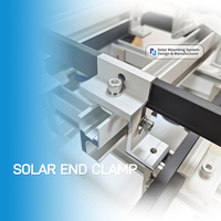 Kit Rel Pemasangan Panel Surya Aluminium dengan Klem Ujung yang Dapat Disesuaikan, Teruji Multi-Kali untuk Instalasi PV Atap Hunian yang Andal