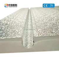Plaque de chauffage par le sol en aluminium gaufré standard de 0,05 mm, rainurée pour système de chauffage à sec