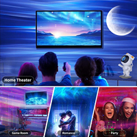Projecteur de lumière nocturne galaxie lune aurore boréale astronaute 2024 pour enfants adultes salle de jeux/fête/décoration de la maison