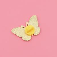 Individuelle Bunte Schmetterling-Blumen-Brosche Neuheit Mottenförmiges Soft-Emaille-Abzeichen UV-Bedruckt Ölgemälde für Zinklegierung