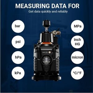 Testo 565i Vacuum Pump 7 CFM HVAC Smart Pump With Integrated Decay Test Floor Mounted - Product Image 3