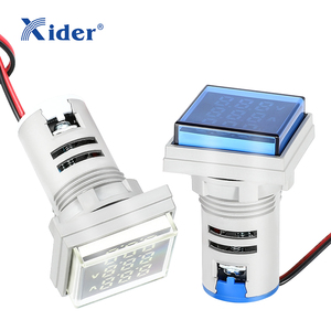 Quadrado 22MM LED Digital Display Painel Corrente e Tensão Medidor Indicador Luz AD22-22VAHZS - Product Image 6