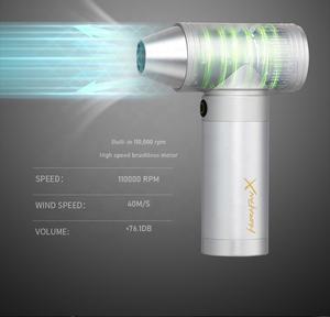 Pistola de Aire Comprimido Recargable Portátil Fabricada en China, 110000 rpm, Potente Mini Ventilador Turbo Aspirador en Existencia - Product Image 3