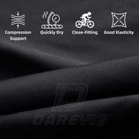 Darevie OEM Vente en gros de shorts de vélo personnalisés pour hommes avec poches, shorts de cyclisme rembourrés en gel pour équipe professionnelle