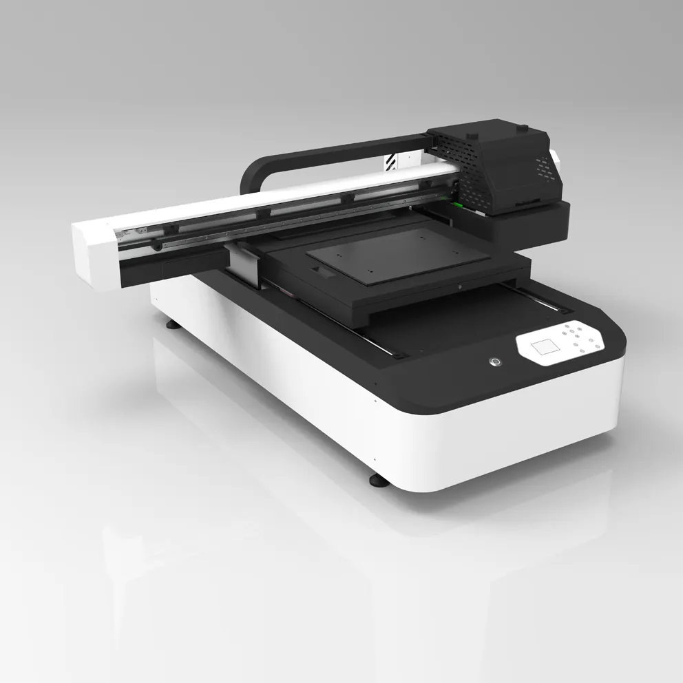 MT6090 6090 UV Printer Inkjet Kasur Datar UV Led Mesin Cetak Murah Kecil A1 A2 A3 A4 Pernis Digital Flatbed UV Printer