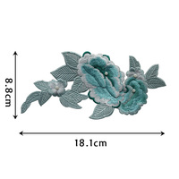 Patch fleur brodée 3D Beau fer à repasser