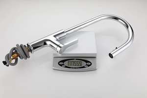 <span class=keywords><strong>Robinet</strong></span> de <span class=keywords><strong>cuisine</strong></span> OKIE Classic à poignée unique avec <span class=keywords><strong>douchette</strong></span> extractible, design rotatif à 360°, thermostat à bille de gravité - Product Image 5