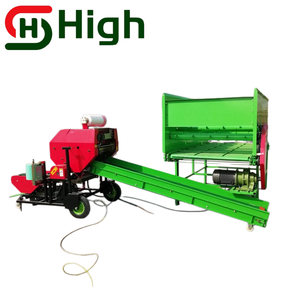Machine à balles rondes industrielle avec structure métallique et convoyeur pour ensilage agricole et ensilage de fourrage - Product Image 3