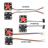 Kipas Pendingin Hotend Bambu Lab X1/P1/A1 Dengan Kabel Rapid 2510 5V untuk Printer 3D Bambu X1C P1S P1P A1 Mini