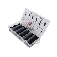 HE42 146 PCS/SET Attaches Pièces de carrosserie automobile Clips Rivets en plastique pour automobile Boîte en plastique nylon pour automobile