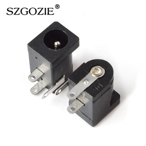 30V 5.5*2.1 <span class=keywords><strong>DC</strong></span> ổ cắm DC005 nhiệt độ cao jack điện chịu với vật liệu tiếp xúc đồng 3 pin thiết kế - Product Image 2