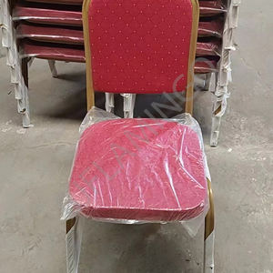 Nuevas sillas apilables para Hotel, marco dorado, sala de banquetes roja, silla para eventos, Bjflamingo, venta al por mayor, sillas para banquetes de Hotel para eventos - Product Image 4