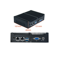 Noyau anti-poussière sans ventilateur i5 6200U mini poche nano NUC ordinateur pc pour bureau à domicile entreprise bancaire kiosque de signalisation numérique