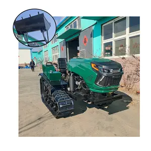 Yüksek beygir gücü paletli taşıyıcı tarım dağ bahçesi arazi taşıyıcı tırmanma küçük paletli traktör