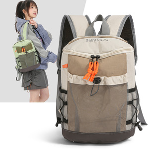 SaintDa-Fe Lightweight <b>Backpack</b> Khaki Outdoor Travel Sports Shoulder Bag for Women <b>Students</b> - Product Image 1