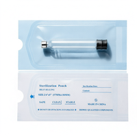 Cartouche en verre biodégradable jetable de 3 ml et 4 ml avec couvercle en aluminium, emballage indépendant, flacons stériles pour injection