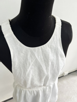 Robe d'été personnalisée par le fabricant, style A, une pièce, sexy, en coton, dos ouvert, à volants, sans manches, mini-robe pour femmes