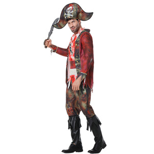 <span class=keywords><strong>Costume</strong></span> de cosplay de <span class=keywords><strong>pirate</strong></span> sanglant <span class=keywords><strong>des</strong></span> <span class=keywords><strong>Caraïbes</strong></span>, <span class=keywords><strong>costume</strong></span> de rôle-playing d'Halloween, tenue de zombie capitaine, <span class=keywords><strong>costume</strong></span> de fête de carnaval terrifiant - Product Image 3
