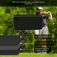 Étui de rangement portable en EVA rigide pour équipement de golf, pochette zippée en nylon avec sangles élastiques pour le parcours de golf