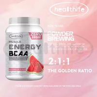 Capsules de poudre de Bcaa de supplément de saveur de pastèque de nutrition de sport d'énergie musculaire d'acide aminé naturel
