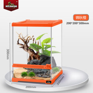 Mclan <span class=keywords><strong>Zoo</strong></span> Réservoir en verre écologique, durable et respirant pour habitat de caméléon de forêt tropicale, enclos de luxe pour reptiles et amphibiens - Product Image 2
