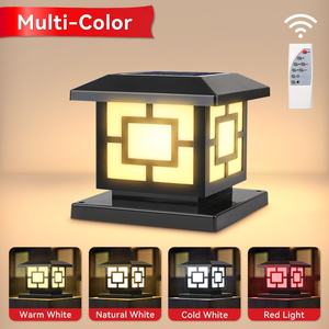 Moderno Multi colore impermeabile cortile solare dimmerabile all'aperto Led solare pilastro luci/Led luce solare/luci Post solare - Product Image 5