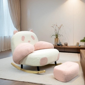 Ghế phòng khách sang trọng hiện đại phong cách Bắc Âu, ghế thư giãn, ghế sofa đơn, ghế nằm thư giãn cho người lớn, phòng ngủ, chất liệu nhung cao cấp, nội thất chất lượng cao - Product Image 3