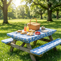 Nappe jetable colorée anti-huile et hydrofuge en PEVA écologique, douce et moelleuse, pour pique-nique en extérieur – Idéale pour les distributeurs